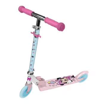 Disney Minnie Mouse 2-kolková kolobežka pre deti, ružová, výškovo nastaviteľná, skladacia, max. 50 kg