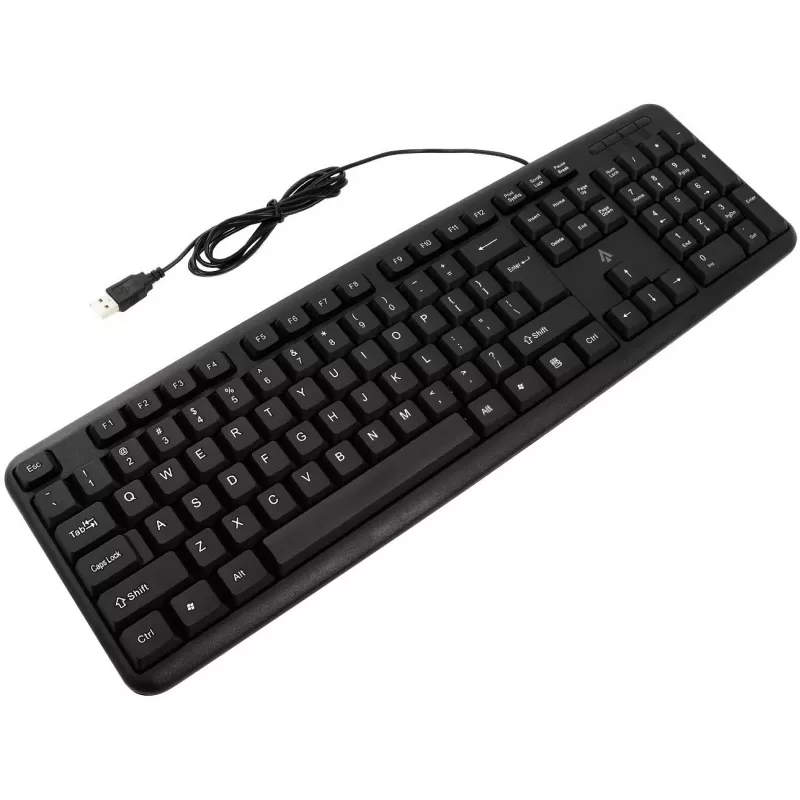 Accura Vista ACC-K1411 káblová klávesnica v plnej veľkosti, USB, QWERTY, čierna