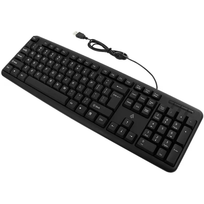 Accura Vista ACC-K1411 káblová klávesnica v plnej veľkosti, USB, QWERTY, čierna