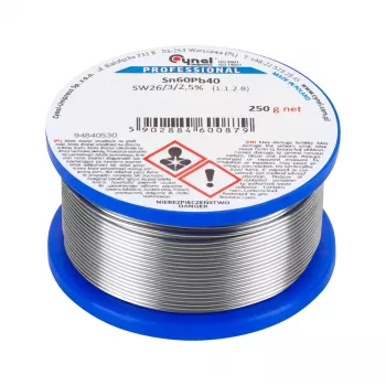 CYNEL CÍNOVÝ DRÔT 2,0 mm 250 g Sn60Pb40 olovnatý spájkovací cín