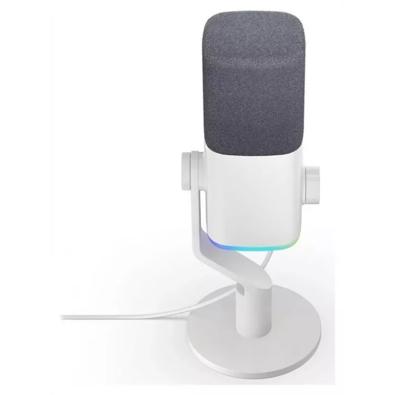 Krux Qube XLR/USB kondenzátorový mikrofón biely