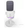 Krux Qube XLR/USB kondenzátorový mikrofón biely