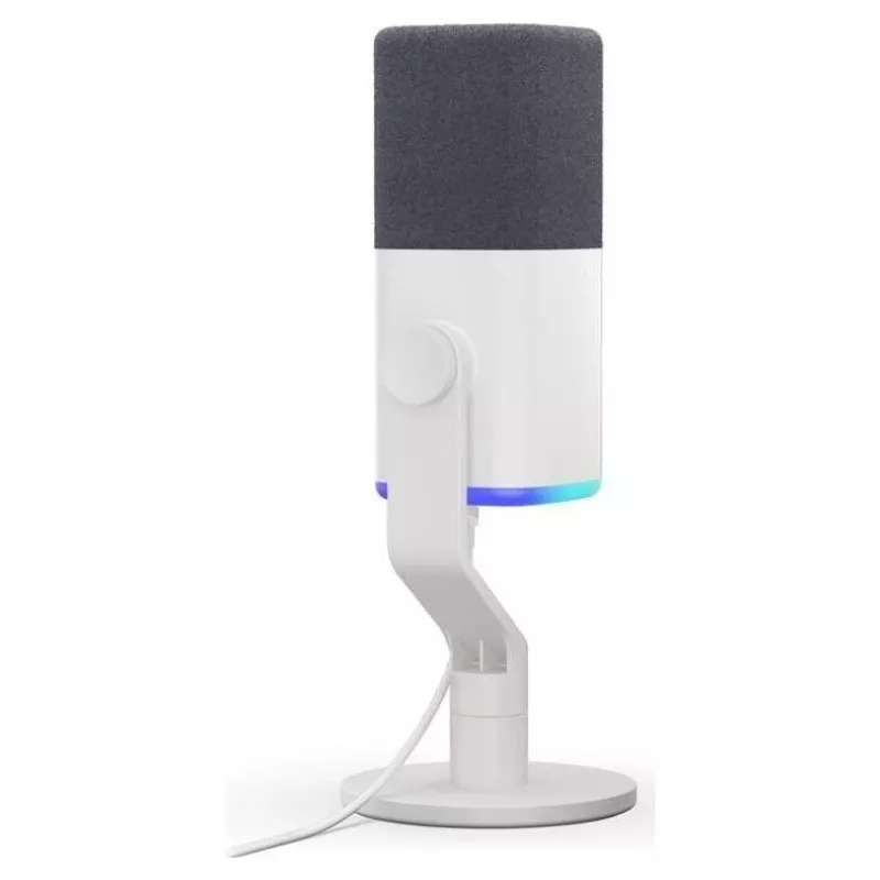 Krux Qube XLR/USB kondenzátorový mikrofón biely