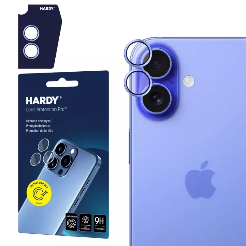 3MK HARDYLens Protection Pro ochrana kamery a šošoviek pre Apple iPhone 17 – modrá