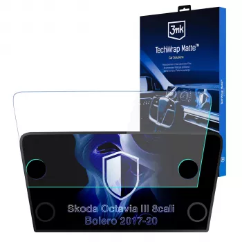 3MK PROTECTION Skoda Octavia III Bolero (2017-2020) TechWrap matná ochranná fólia displeja pre stredovú konzolu