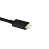 Qoltec 12W 5V 2.4A USB + USB-C nástenná nabíjačka