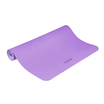 REBEL ACTIVE TPE tréningová podložka 200x115x1 cm fialová – protišmyková podložka na jogu, pilates & fitness s popruhom