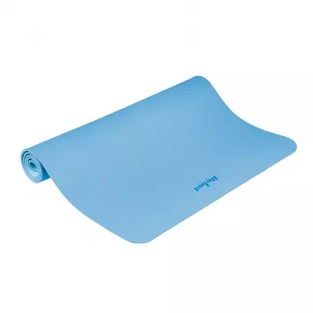 REBEL ACTIVE modrá TPE tréningová podložka 200x115x1 cm na jogu, pilates, fitness, gymnastiku
