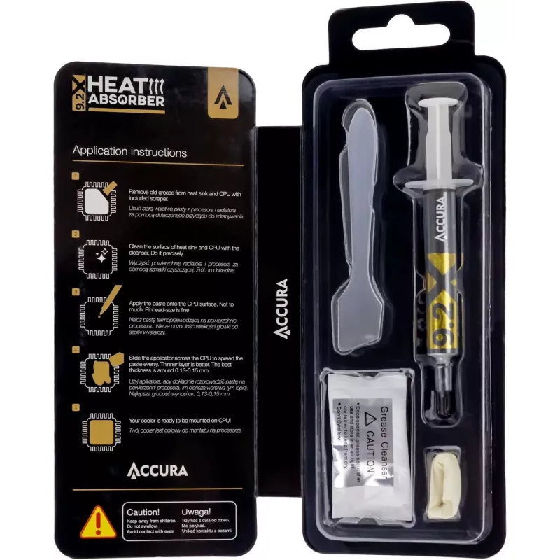 Accura Heat Absorber 9.2X sivá sada 2 g teplovodivá pasta