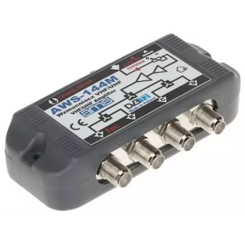 Zosilňovač antény AWS-144M 20dB zosilnenie 47-862MHz F-Type
