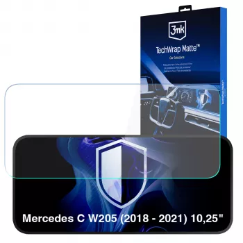 3MK PROTECTION TechWrap matná ochranná fólia displeja pre Mercedes-Benz C-Klasse W205 (2018-2021) 10,25