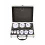 AWTOOLS bimetalová sada dierových píl 19-64 mm, 13-dielna, Black Line, kovový kufrík