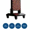 MEDIVON Lumera stojan mobilný stojan pre LED panely Lumera Plus a Lumera Max, 4 kolieska, čierny