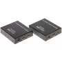 HDMI + USB KVM extender cez IP, 4K@30Hz, 120m, PoE, IR, kovový