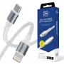 3mk Hyper Cable N-SERIES USB-C na Lightning 1m 9V/2A 20W biela