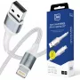 3mk Hyper Cable N-SERIES USB-A na Lightning 2m 5V/2.4A 12W biela