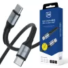 3mk Hyper Cable N-SERIES USB-C na USB-C 3m PD 3.0 QC 3.0 20V/3A 60W čierna