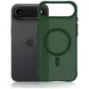 3MK Smoke MagCase pre Apple iPhone Air - zelené priesvitné MagSafe puzdro na zadnú stranu