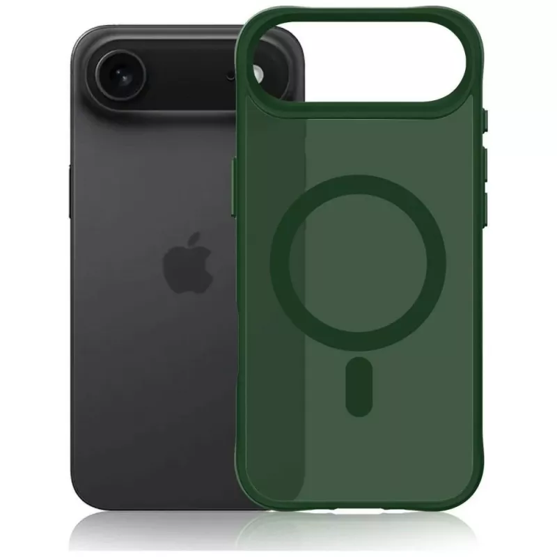 3MK Smoke MagCase pre Apple iPhone Air - zelené priesvitné MagSafe puzdro na zadnú stranu