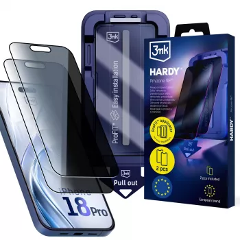3mk Hardy Privzone 9H ochranná fólia displeja pre Apple iPhone 18 Pro