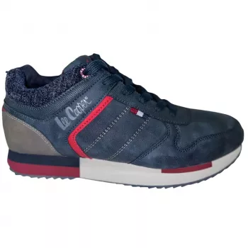 Lee Cooper pánska voľnočasová obuv Navy červená LCJ-21-29-0642M