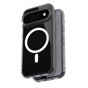 Crong Hybrid Clear Magnetic MagSafe puzdro pre Google Pixel 11 Pro - transparentné