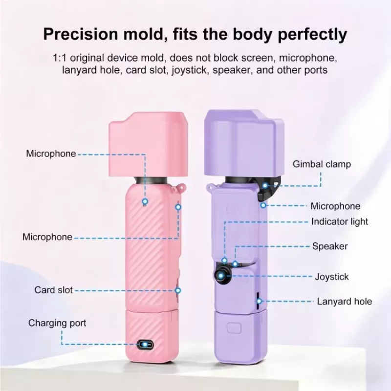 PULUZ 4-in-1 ochranná sada pre DJI Osmo Pocket 4 - čierna (PU1109B)