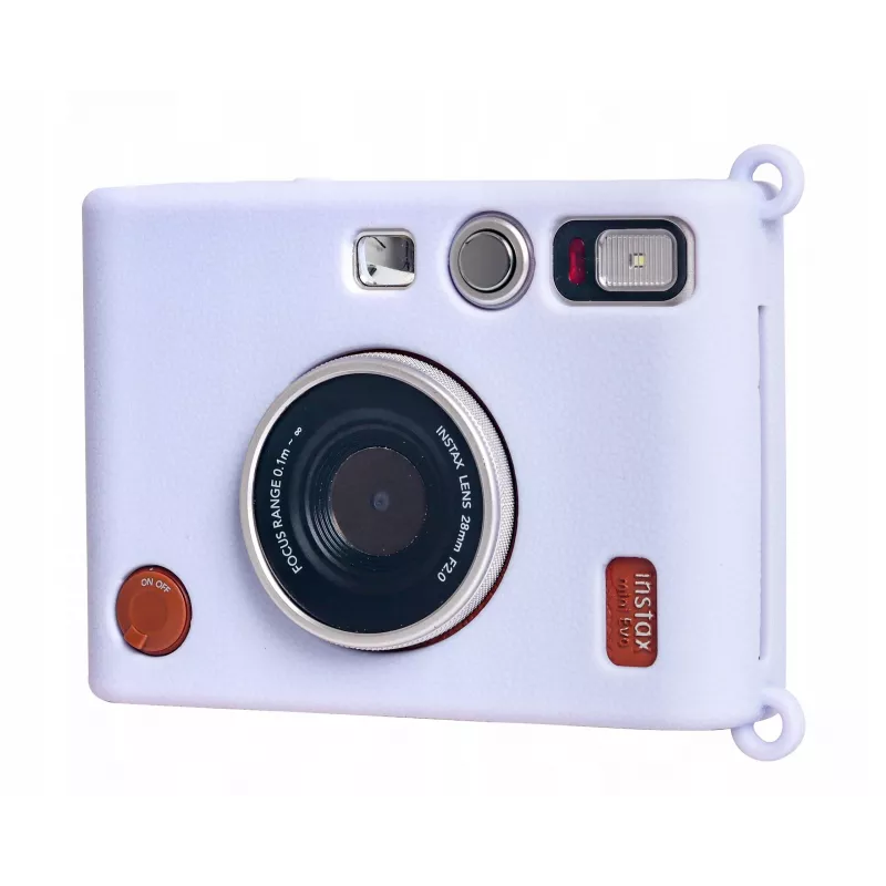 LOVEINSTANT silikónové ochranné puzdro pre Fujifilm Instax Mini Evo - fialová