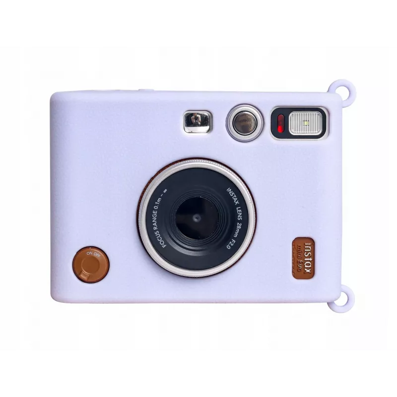 LOVEINSTANT silikónové ochranné puzdro pre Fujifilm Instax Mini Evo - fialová