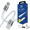 3mk Hyper Cable N-SERIES USB-C na Lightning 0,5m PD 3.0 9V/3A 27W biela