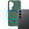 3MK Smoke MagCase pre Samsung Galaxy S25 - zelené priesvitné MagSafe puzdro na zadnú stranu