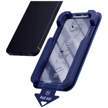 3MK HardGlass MaxPrivacy ochranné sklo z tvrdeného skla s aplikátorom pre Apple iPhone 15 / 16 - čierne