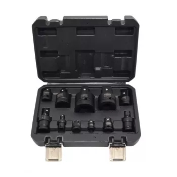AWTOOLS Impact adaptér a kardanový kĺb sada CrMo 11-dielna BLACK LINE