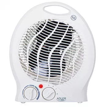 Adler AD 7728 PTC keramické teplovzdušné kúrenie 2000W s osciláciou, 2 stupne ohrevu, režim studeného vzduchu, ochrana proti prehriatiu a prevráteniu, biela/čierna