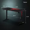 Diablo X-Mate 1400 herný stôl 140 cm x 60 cm čierny