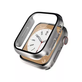 Crong Hybrid Watch Case s tvrdeným sklom pre Apple Watch 40mm - Starlight