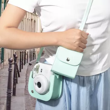 LOVEINSTANT Puzdro na fotografie Fujifilm Instax Square (SQ1/SQ6/SQ10/SQ20/SQ40), zelené