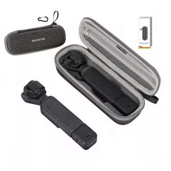 SUNNYLIFE pevný kufrík s karabínou pre DJI Osmo Pocket 4 / 3 - sivý