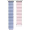 Beline Magnetic Pro remienok na Apple Watch 38/40/41mm ružový/Sierra Blue