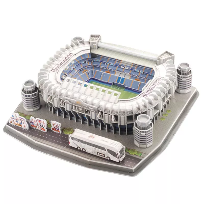 LEAN TOYS 3D puzzle futbalový štadión Santiago Bernabeu Real Madrid 101 dielov