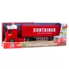LEAN TOYS Nákladné auto s kontajnerom svetlo zvuk červené
