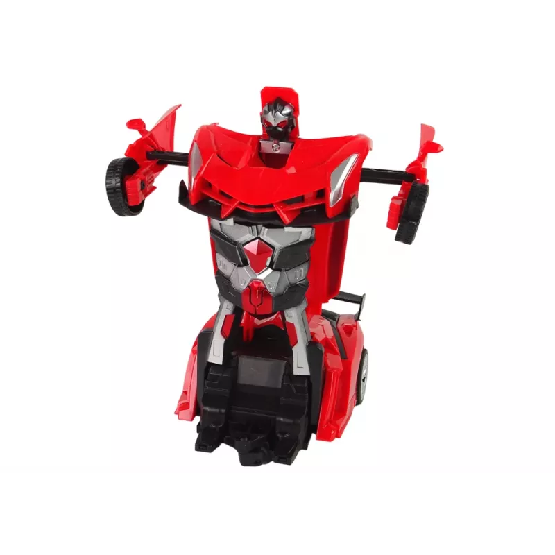 LEAN TOYS Auto-robot 2-in-1 na diaľkové ovládanie RC vozidlo červené