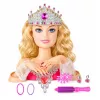 LEAN TOYS Beauty Fashion bábika hlava na česanie s príslušenstvom, blond vlasy, 25 cm, pre deti od 3 rokov