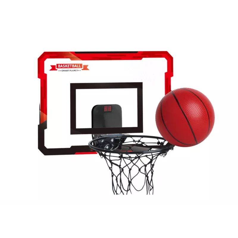 LEAN TOYS detský basketbalový kôš zadná doska počítadlo lopta sada