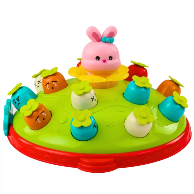 LEAN TOYS arkádová hra kladivko na mrkvy s poskakujúcim zajacom