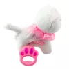 LEAN TOYS interaktívne mačiatko na vodítku ružové volániky Tinkerbell chodí a mňauká