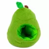 LEAN TOYS Zelené avokádo s kapybarou 2-in-1 obojstranná plyšová hračka 35 cm