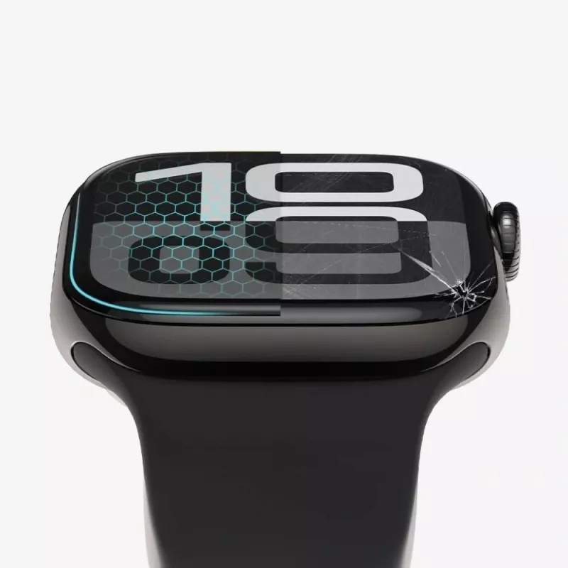 Tech-Protect Glass Flex+ ochranná fólia displeja pre Apple Watch 42mm (balenie 2 ks, čierna)