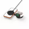 TECH-PROTECT A55 2-in-1 magnetická MagSafe nabíjačka 25W Qi2.2 čierna