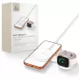 TECH-PROTECT A55 2-in-1 magnetická MagSafe nabíjačka 25W Qi2.2 biela